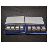 (2) Satin-Finish Pewter Napkin Rings, 4pk