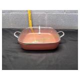 Copper Chef Deep Square Pan w/ Lid