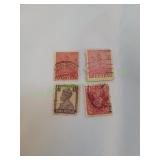 (4) Vtg India Stamps