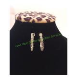 Silver-Tone Hoop Earrings