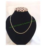 10K Gold Twist Rope Chain Necklace