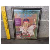 Framed Stan Musial Puzzle w/ Trading Card