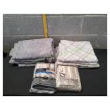 Lot of Grey Curtain Panels & More