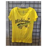 Adidas Michigan Wolverines Women's V-Neck Sz M