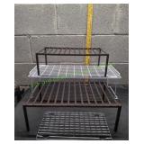 Stackable Metal Wire Cabinet Shelves