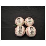 (4) Chevron Team Stars 1993 Baseballs