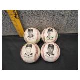 (4) Chevron Team Stars 1993 Baseballs
