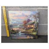 Thomas Kinkade Nature's Paradise Canvas Print