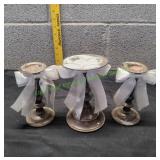 (3) Candle Holders