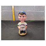 Vtg Ceramic Texas Rangers Gold Base Bobblehead