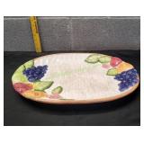 Vtg Large Ceramic Serving Platter