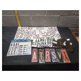 Assortment of Self-Adhesive Vinyl Letters & More
