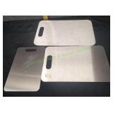 (3) Metal Cutting Boards