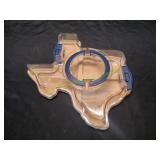 CWC Texas Shield Shaped Charcuterie Board w/Cover