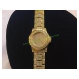 Gold -Tone Fashion Quartz Watch