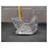 St George Lead Crystal Santa Sleigh