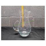 Vtg Princess House Heritage Etched Glass Pitcher