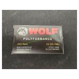 Wolf Polyformance .223Rem 55gr FMJ 20ct