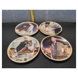 (4) 1976 Normal Rockwell Decorative Plates