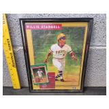 Framed 1991 Donruss Wilie Stargell Puzzle & Card