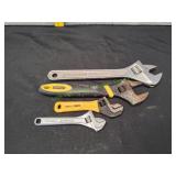 (4) Adjustable Wrenches
