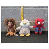 (3) Plush Animal Toys