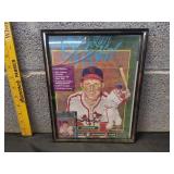 Framed Stan Musial Puzzle w/ Trading Card