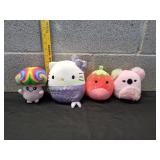 (4) Squishmellow Plush Toys