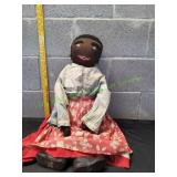 Vtg Handcrafted Americana Folk Art Doll