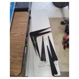 (3) 36x10 White Shelves w/ Wall Mount Brackets