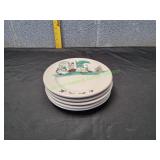 (5) Vtg FS Louis & Co Ceramic Plates