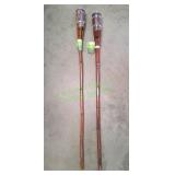 (2) Mainstays Stained Bamboo Yard Torch