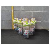 (6) Cool Gear Aqua Burst Water Bottles