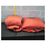 (2) Orange Sleeping Bags
