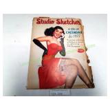 1955 Pinup Girls Studio Sketches Calendar