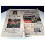 Newspaper of Princess Diana Resting Day