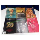 6 Playboy Magazines