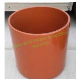 Large Orange Ceramic Flower Pot