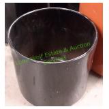 Small Black Ceramic Flower Pot