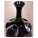 Black Ceramic Vase