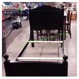 Black Wooden Twin Bed Frame
