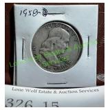 1958-D Franklin Half Dollar