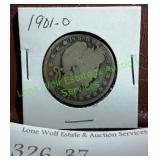 1901-O Barber Half Dollar