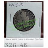 1905-S Barber Half Dollar