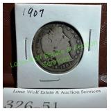 1907 Barber Half Dollar