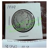 1909 Barber Half Dollar