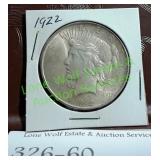 1922 Peace Dollar