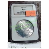 Graded 1885 Morgan Dollar