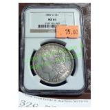 Graded 1885-O Morgan Dollar