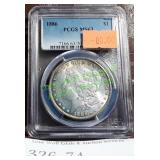 Graded 1886 Morgan Dollar